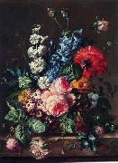 Floral, beautiful classical still life of flowers 07